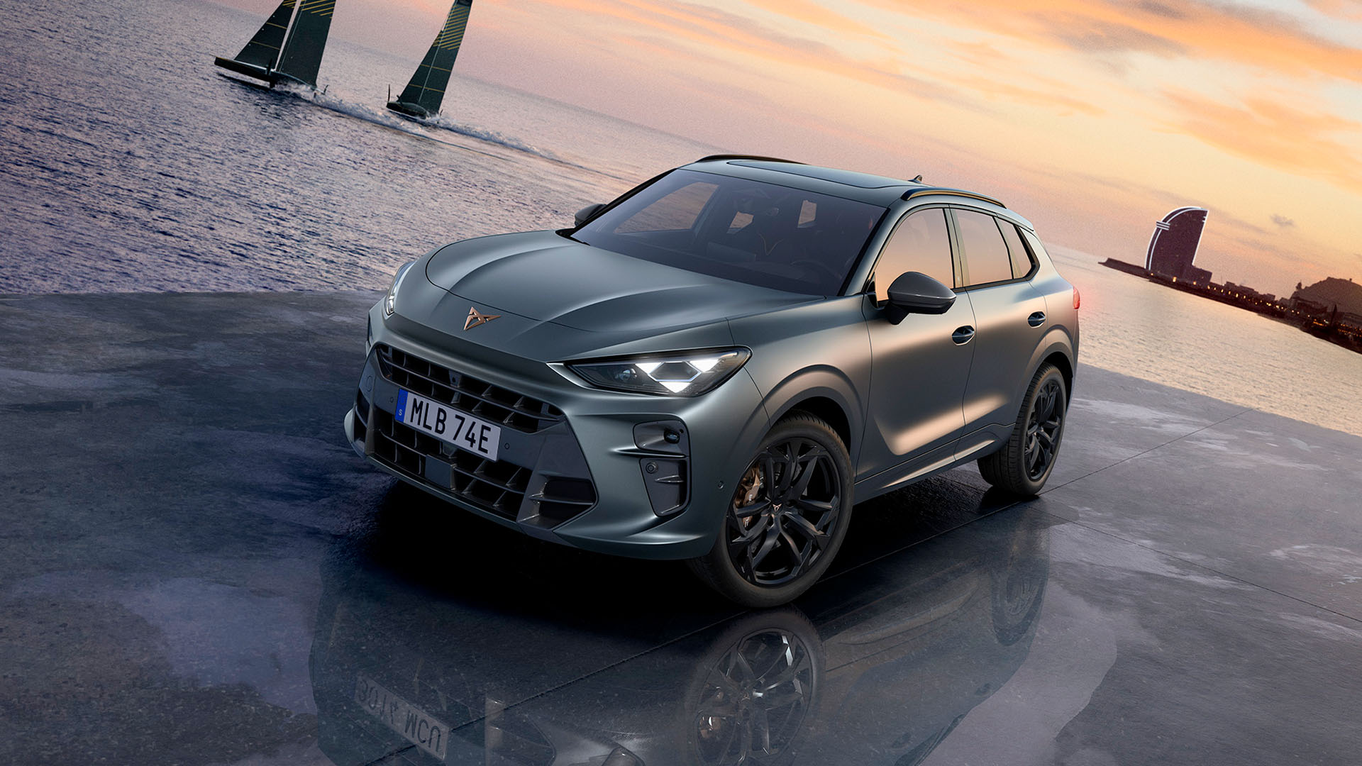 Bild på en Cupra Terrammar snett framifrån